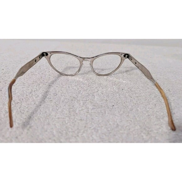 Vintage Art Craft Cateye Eyeglasses Aluminum Frames 4 - 5 Cat Eye Horn Rim main image 7